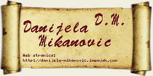 Danijela Mikanović vizit kartica